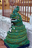 Chiang Mai - Wat Ngeun Kong, Thai Zodiac signs around the chedi. 